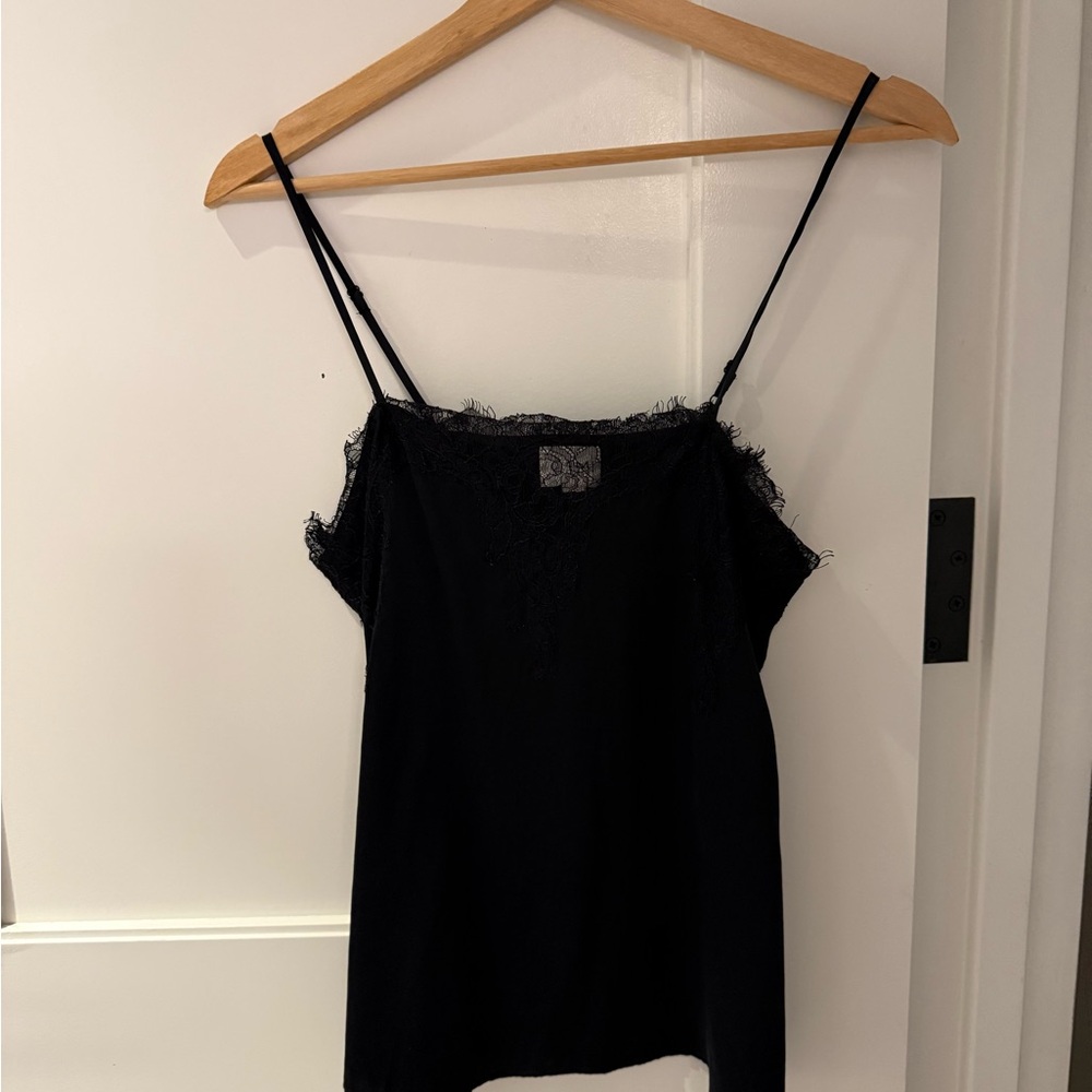 Cami NYC Black Lace-Trim Slip Cami